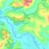 Topografische kaart Vale Verde, hoogte, reliëf