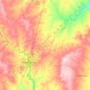 Topografische kaart Webb County, hoogte, reliëf
