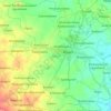 Topografische kaart Rajam, hoogte, reliëf