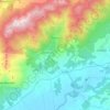 Topografische kaart Mijares, hoogte, reliëf