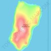 Topografische kaart Grande Diomède, hoogte, reliëf