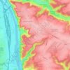 Topografische kaart 76240, hoogte, reliëf