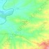 Topografische kaart Puebla del Duc, hoogte, reliëf