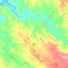 Topografische kaart Llera, hoogte, reliëf