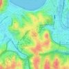 Topografische kaart Ayete, hoogte, reliëf