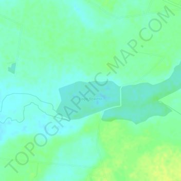 Topografische kaart Lago Boximo, hoogte, reliëf