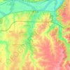 Topografische kaart De Soto, hoogte, reliëf