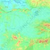 Topografische kaart Sintang, hoogte, reliëf