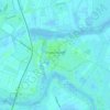 Topografische kaart Frederikstad aan de Eider, hoogte, reliëf