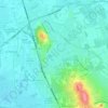 Topografische kaart 84270, hoogte, reliëf