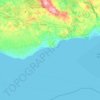 Topografische kaart Skurups kommun, hoogte, reliëf