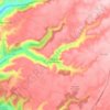 Topografische kaart Moratilla de los Meleros, hoogte, reliëf