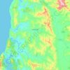 Topografische kaart Paredones, hoogte, reliëf