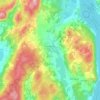 Topografische kaart Hawkshead, hoogte, reliëf