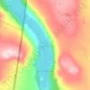 Topografische kaart Grövelsjön, hoogte, reliëf