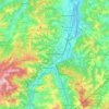 Topografische kaart Sasso Marconi, hoogte, reliëf