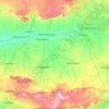 Topografische kaart Khargone, hoogte, reliëf
