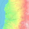 Topografische kaart Diego de Almagro, hoogte, reliëf