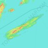 Topografische kaart Isle Royale National Park, hoogte, reliëf