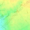 Topografische kaart Gawarzec Górny, hoogte, reliëf