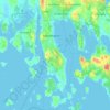 Topografische kaart Mariehamn sub-region, hoogte, reliëf