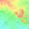 Topografische kaart Narayanpet mandal, hoogte, reliëf
