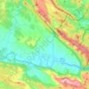 Topografische kaart Valle de Tobalina, hoogte, reliëf