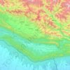 Topografische kaart दाङ देउखुरी, hoogte, reliëf