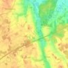 Topografische kaart Klein Henstedt, hoogte, reliëf