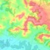 Topografische kaart Brassempouy, hoogte, reliëf