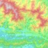 Topografische kaart Mahabharat, hoogte, reliëf