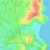Topografische kaart Maroubra, hoogte, reliëf