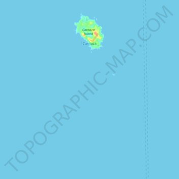 Topografische kaart Carnaza, hoogte, reliëf