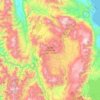 Topografische kaart Taman Nasional Lore Lindu, hoogte, reliëf