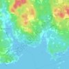 Topografische kaart Necum Teuch, hoogte, reliëf