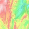 Topografische kaart La Viña, hoogte, reliëf