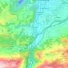Topografische kaart Cartes, hoogte, reliëf