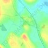 Topografische kaart Knockcroghery, hoogte, reliëf