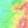 Topografische kaart Rio Guayllabamba, hoogte, reliëf