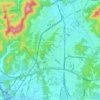 Topografische kaart Gunpo-si, hoogte, reliëf