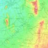 Topografische kaart Twente, hoogte, reliëf