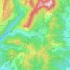 Topografische kaart Eygluy-Escoulin, hoogte, reliëf