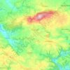 Topografische kaart Plogonnec, hoogte, reliëf