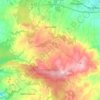 Topografische kaart Lanrodec, hoogte, reliëf