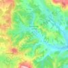 Topografische kaart Rosiers-de-Juillac, hoogte, reliëf