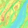 Topografische kaart Lavaltrie, hoogte, reliëf