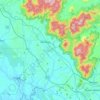 Topografische kaart Rembau, hoogte, reliëf