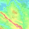 Topografische kaart Mesas de Ibor, hoogte, reliëf