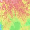 Topografische kaart Värmlands län, hoogte, reliëf