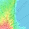 Topografische kaart Muntinlupa, hoogte, reliëf
